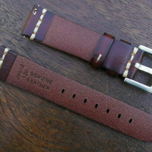 flaxton light brown italian calf leather strap