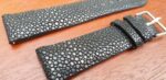 Stingray Black watch Band closeup