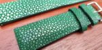 Stingray Green watch strap closeup