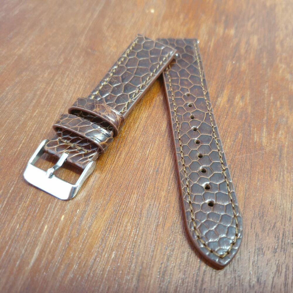 Ostrich skin watch strap