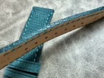 Veritable Lizard Skin watch strap showing finished edge