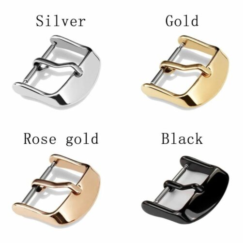 watch buckle 2mm prong silver gold black rose gold