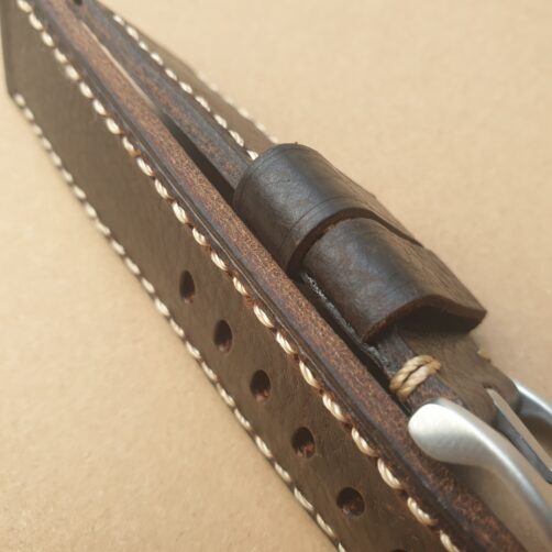 Leather watch band Raw /Unburnished Edge