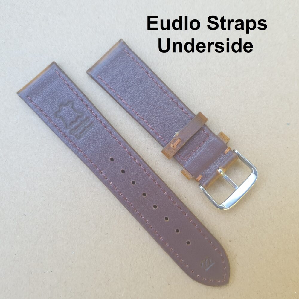 Eudlo Leather Watch Strap Underside